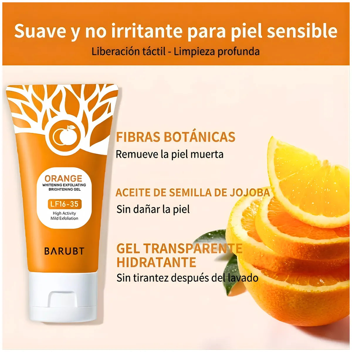 Gel exfoliante orange