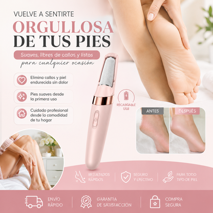 Removedor Eléctrico de Callos Recargable con Luz LED