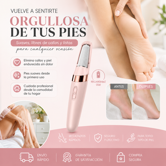 Removedor Eléctrico de Callos Recargable con Luz LED