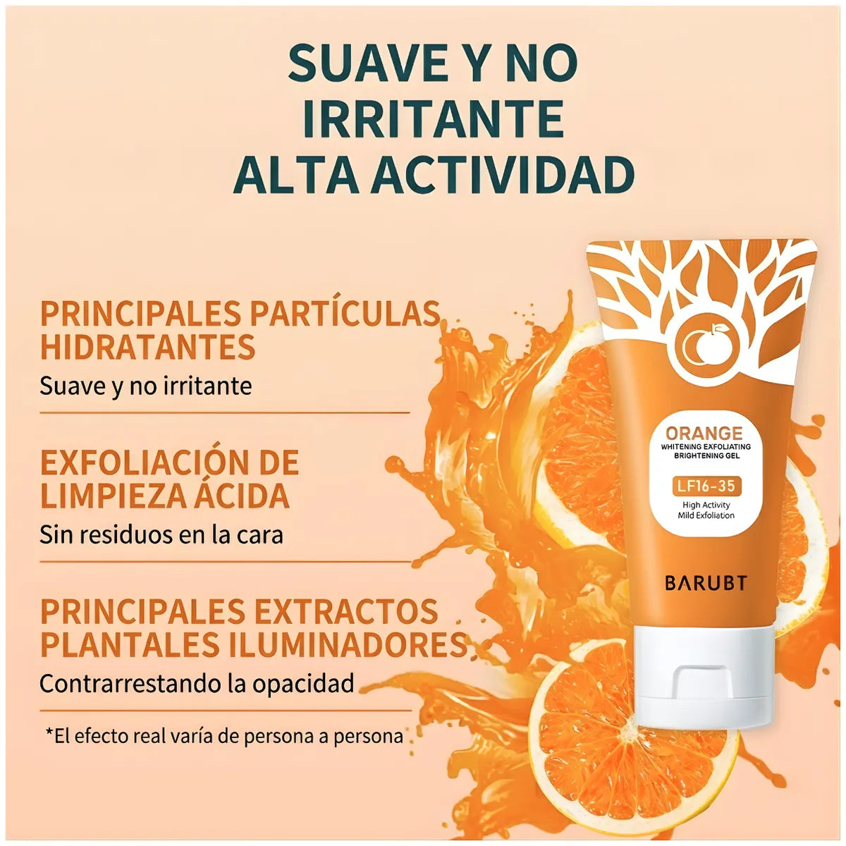 Gel exfoliante orange